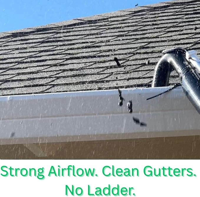 ArloCatcher 30-Foot Gutter Cleaning Kit for Milwaukee Leaf Blower 2724-20 and 2728-2 450 CFM â Two-Story Gutter Cleaning Tools from Ground, No Ladder Needed, Extension Pole Not Included