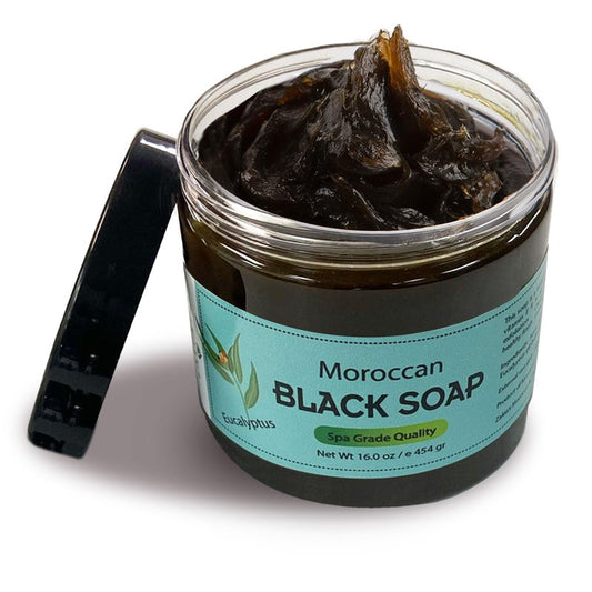 Zakia's Morocco Moroccan Black Soap (Beldi Olive Soap) Original Unscented, 100% natural, Body Scrub, Pure & Natural, Purifying, Cleansing, exfoliating for Hammam Ritual- 16.0 Oz / 552gr