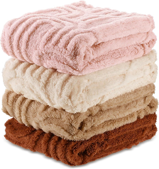 Skiennix 3D Boho Baby Blanket - Soft Unisex Receiving Blankets for Newborns & Toddlers | 32" x 24" Rainbow Design