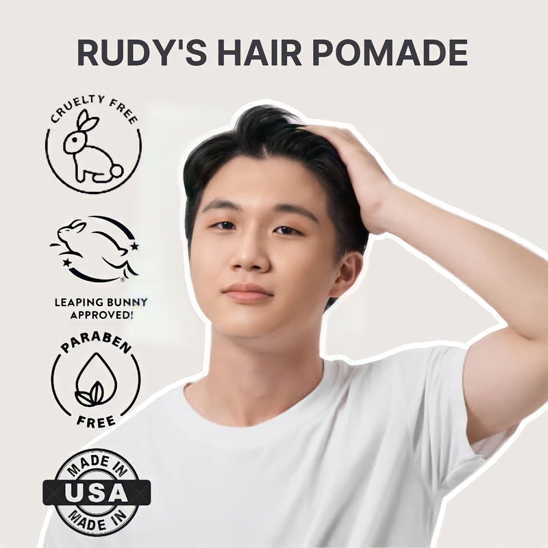 RUDY's Soft Clay Pomade - Lightweight and Pliable All Day Hold - Paraben Free - for Waves and Texture (4.8 oz)