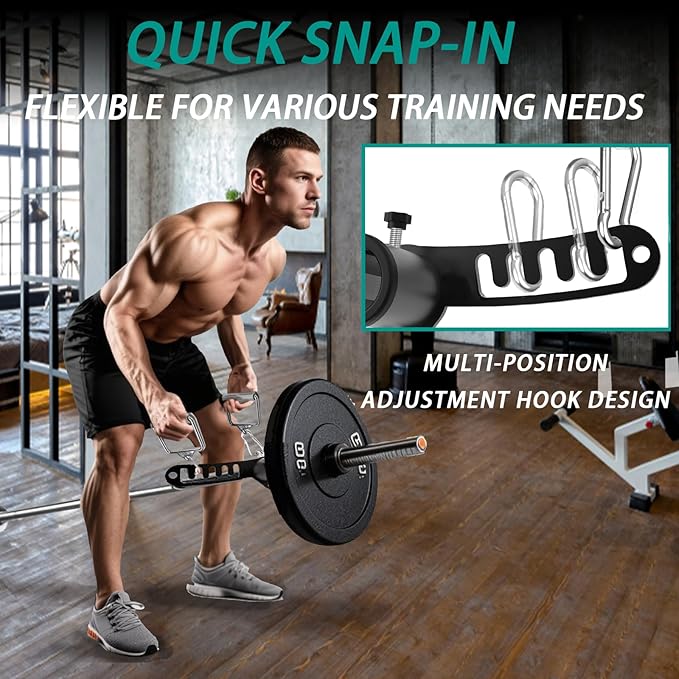 Multi-Function Landmine Attachment & Cable Machine Double to Single Pulley Adapter – Fits 2” Olympic Barbells – Heavy-Duty Steel Base for Landmine Press, Rows, Lat Pulldown, and Home Gym Training