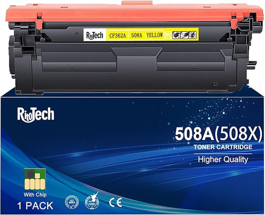 508A Yellow Toner Cartridge,Replacement Compatible for HP 508A 508X CF362A CF362X for Color LaserJet Enterprise M553 M552 Color LaserJet Enterprise MFP M577 Series Printer,with Smart Chip (1-Pack)