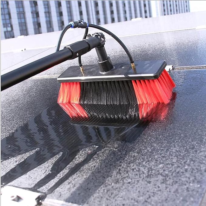 Photovoltaic Panel Cleaning,Cleaning Pole,Water Fed Telescopic Brush,Window Clean,Extendable Cleaner Conservatory Roof Cleaning Tools,5.4m/18FT