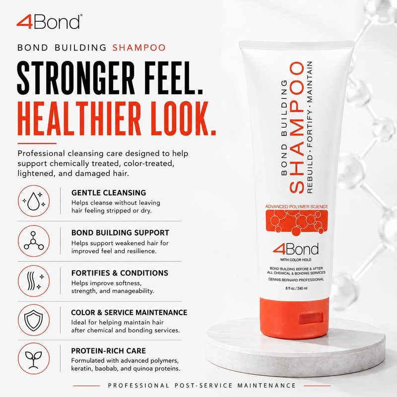 POWERTOOLS 4BOND Bond Building Shampoo | Restore Damaged Hair | Contains Advanced Polymers, Keratin, Baobab & Quinoa Proteins (8 Fl Oz)