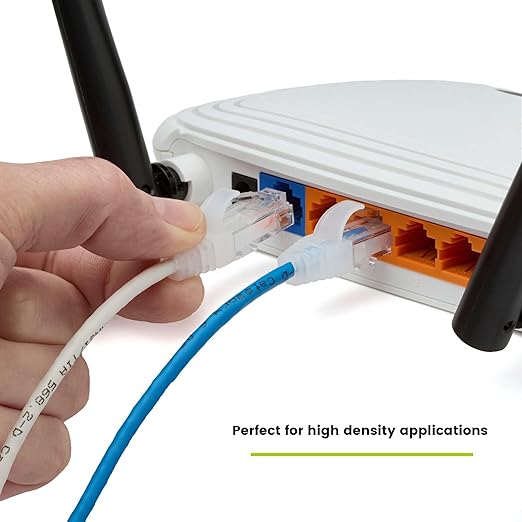TRUECABLE Cat6 Component Rated Patch Cable, Unshielded (U/UTP), 1ft, White, 28AWG Stranded Pure Copper, Snagless 10G High-Speed Ethernet Cable, PoE++ 4PPoE 100W, UL Listed, RoHS-3, 5 Pack