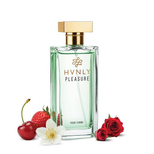 HVNLY Pleasure Eau de Parfum for Women — Sensual Cherry & Strawberry Perfume — Long Lasting Fruity Sweet Fragrance — Date Night, Gift for Her — Vegan, Cruelty-Free EDP — 3.5 Fl Oz (100ml)