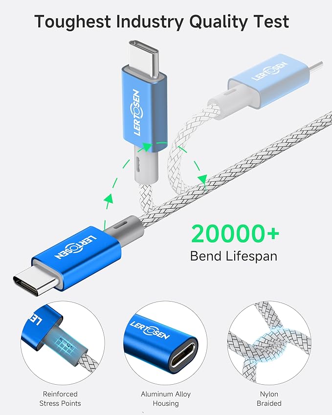 2 Pack Lightning to USB C Adapter, Fast Charging & Data Sync Adapter for iPhone 17 16 15 Pro Max Plus to USB-C, Compatible with Samsung S25/S24/S23, Not for Audio/OTG (Blue)