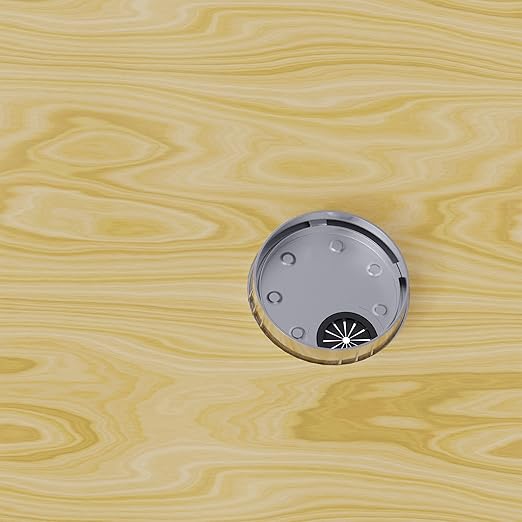 Skweawert 2 Pack Desk Grommet 2-1/8 Inch 53mm, Zinc Alloy Computer Desk Wire Hole Cover, Office Desktop Cord Cable Hole Metal Ring, Bright Silver