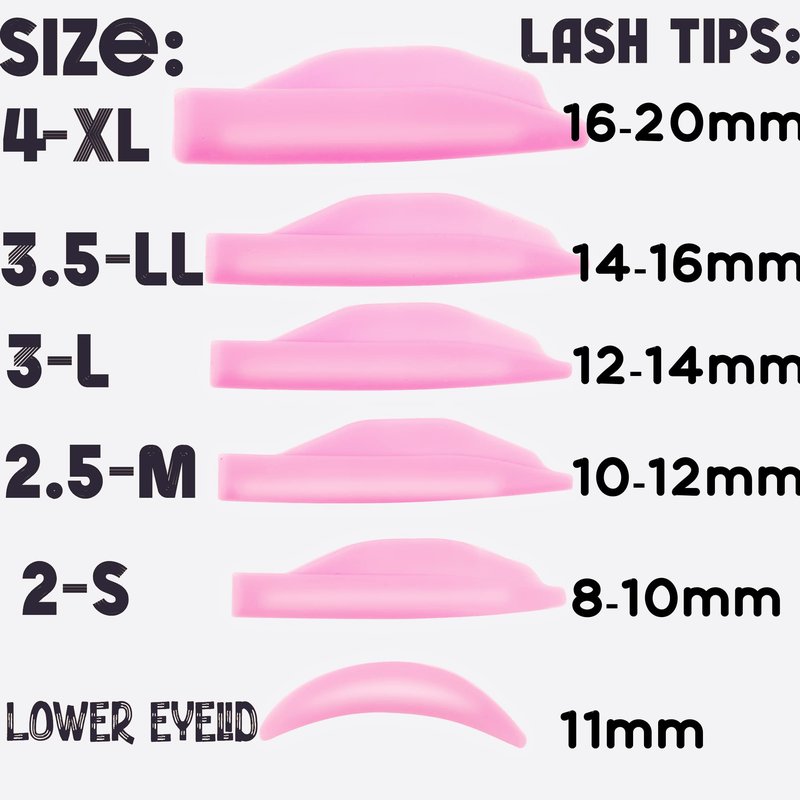 Lash lift Pad, Eyelash Perming Rod, Soft Lash Lamination Curler Shield Mega L Curl, 6 Size Lash Lifting Pads Fit All Eyes and Lashes, Lamination Roller Give Eyelashes Super Curl Never Pops Off Eyes -100 Applications Perming Guards Rods Roller (Mega L Pads