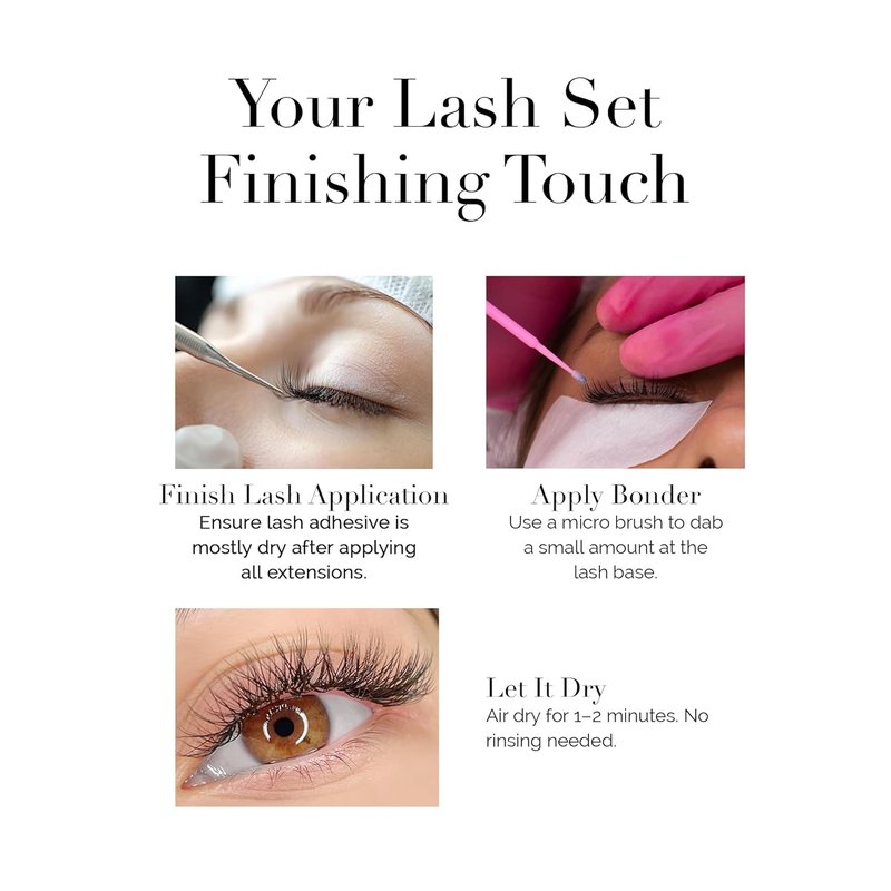 Ultra Lash Bonder - Eyelash Extension Sealant for Stronger Retention | Fast-Drying, Reduces Fumes & Irritation