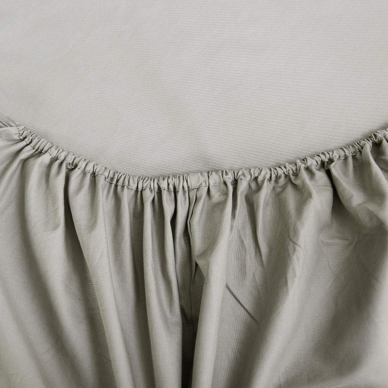 NHNHN Fitted Sheet-Deep Pockets-Soft Microfiber-Easy Care-Shrinkage and Fade Resistant-Fitted Sheets Queen Size for Girl Woman Teens Kids-Only 1 Fitted Sheet (Queen,Light Grey)