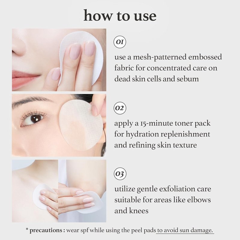 Glycolic Acid Facial Toner Pads - Exfoliating Pore Treatment, 80 Count | Korean Skincare for Glass Skin & Fine Line Reduction
