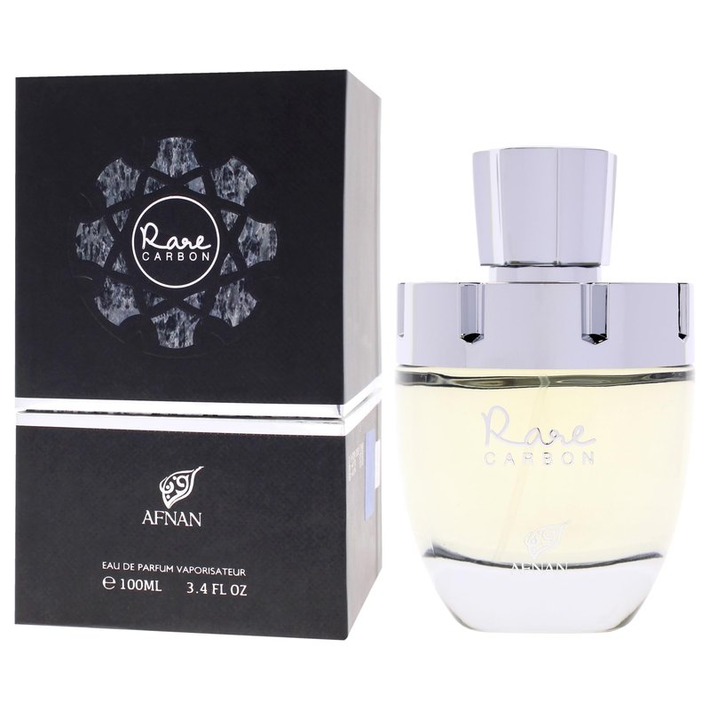 Afnan Rare Carbon Eau De Parfum Spray for Men, 3.4 Fl. Oz