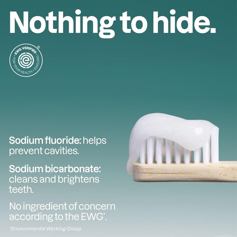Attitude Enamel Repair Toothpaste - Fluoride & Spearmint Flavor | Vegan, EWG Verified, 4.2 Oz