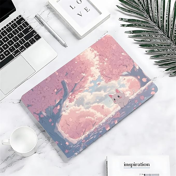 COTAIL Compatible with MacBook Air 13.3 13.6 Inch Case 2022 2021 2020 2019 Plastic Hard Shell Case Cover,13.3 Air (A1932/A2179/A2337), Cute Cat
