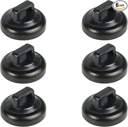 CNHABAGU Magnetic Zip Tie Mounts Magnet Cable Tie Mount Clips Base Automotive Wire Cable Management Wire Clips Management for Car Boat Trailer Marine Office Electrical Wiring (Black 6 Pcs)
