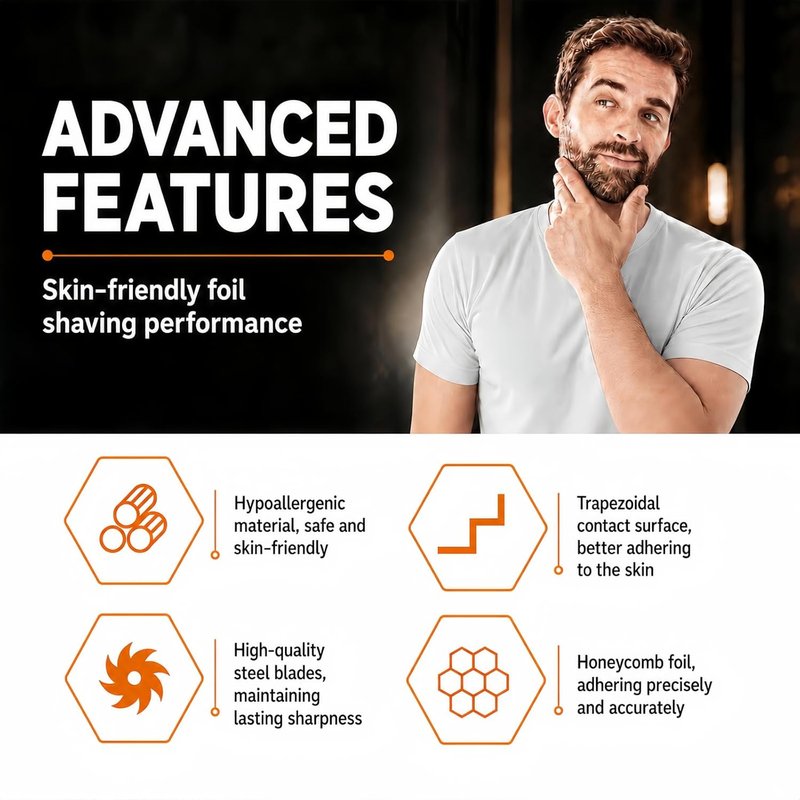 Pro Shaver Replacement Foil & Cutters - Compatible with Andis ProFoil Lithium | 2 Pack