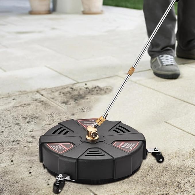 Driveway Cleaner Pressure Washer - Stainless Steel Pressure Washer Surfaces Cleaners | Outdoor Surfaces Cleaners, Construction Cleaning Pressure Washer Floor Tool for Sidewalks, Decks, Patios