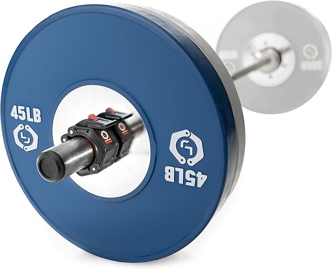 Lock-Jaw PRO 2 Barbell Collars Olympic Barbell Clamps 2 Pcs – Heavy Duty Bar Clamps for 2” & 50mm Olympic Bars – Secure Weight Bar Clamps for Strength Training & Home Gym Accessories – Black