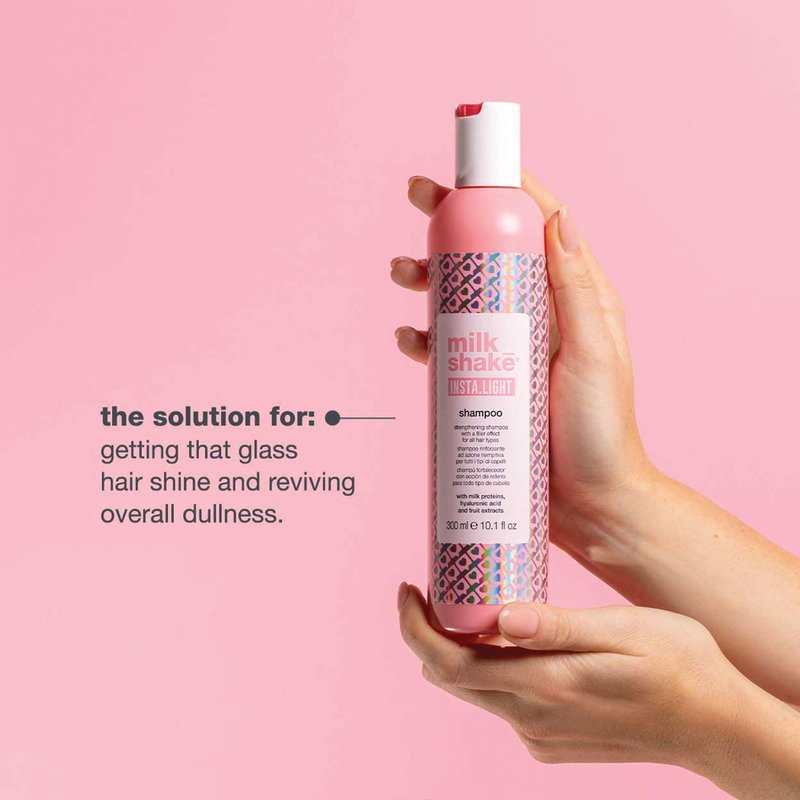 milk_shake Insta.Light Shampoo - Strengthening Shampoo with Filler Effect | Leaves Hair Soft and Shiny | 10.1 fl oz (300 ml)