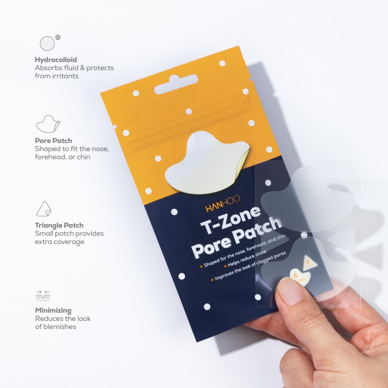 HANHOO T-Zone Pore Patch, Extra Strength & Custom Blemish Patch Bundle - With Salicylic Acid, Niacinamide & Hyaluronic Acid - For Blackhead and Acne Treatment - Korean Skincare - 54 Patches