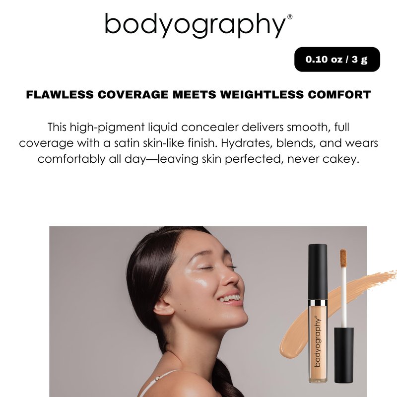 Skin Slip Full Coverage Concealer - L1 Cool Light by Bodyography for Women - 0.1 oz Concealer