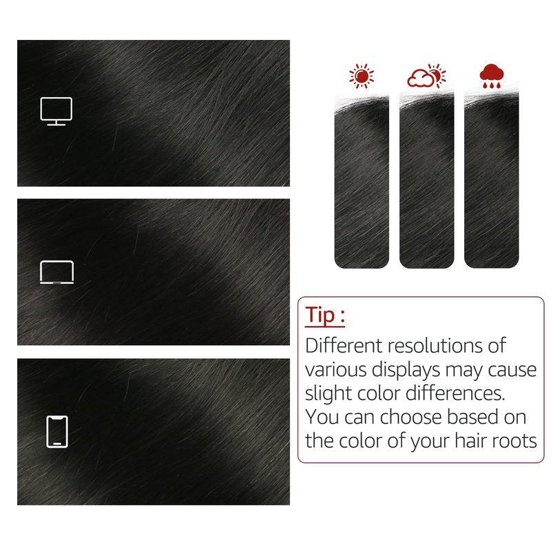 SAFIRENY Wire Hair Extensions Fish Line Hair Extensions Ash Brown to Platinum Blonde Extensions, Invisible Hair Extensions Real Human Hair 14inch 70g Adjustable Size Hair Extensions(#8T/60-14inch)