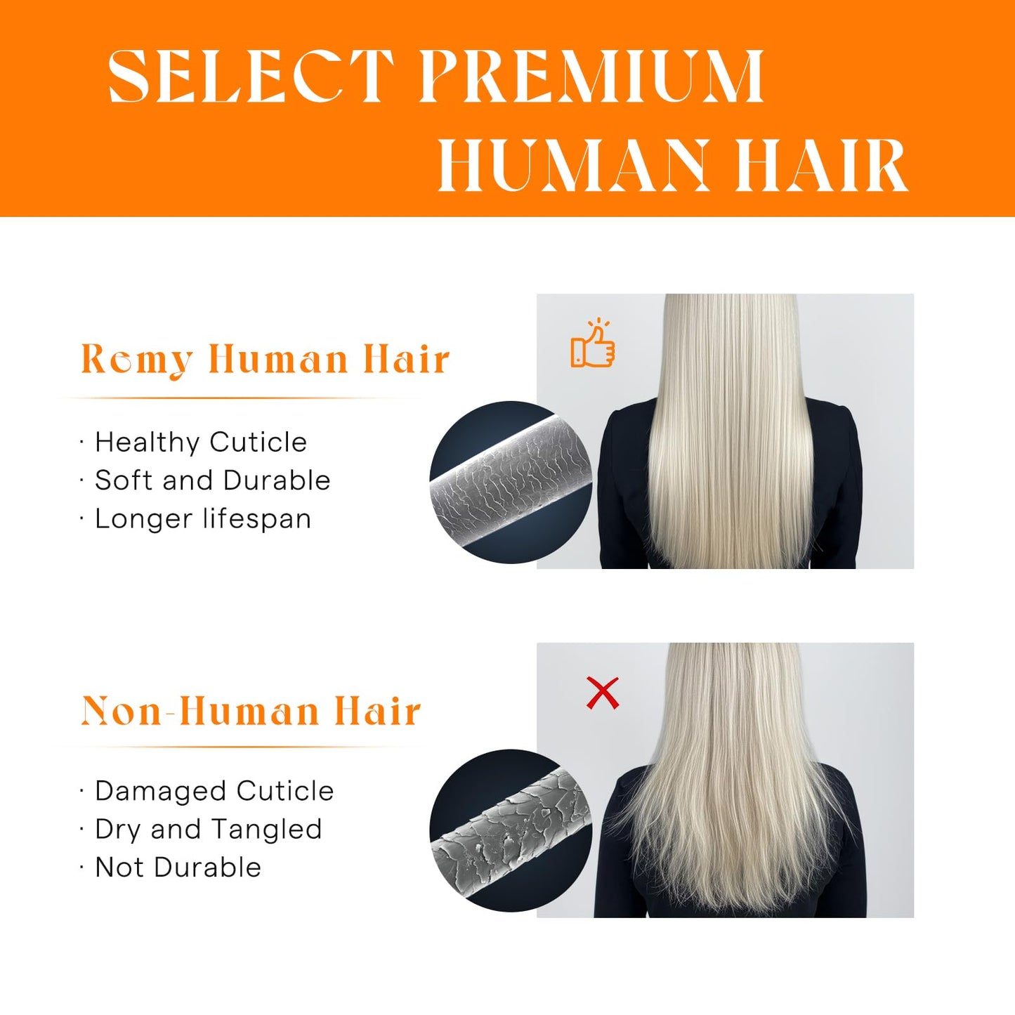Sunny Hair Sew in Hair Extensions Real Human Hair 100G Highlights Long Hand-Tied Weft Bundles 18 Inch Dark Brown Mix Caramel Blonde Add Volume Can be Styled Natural Look