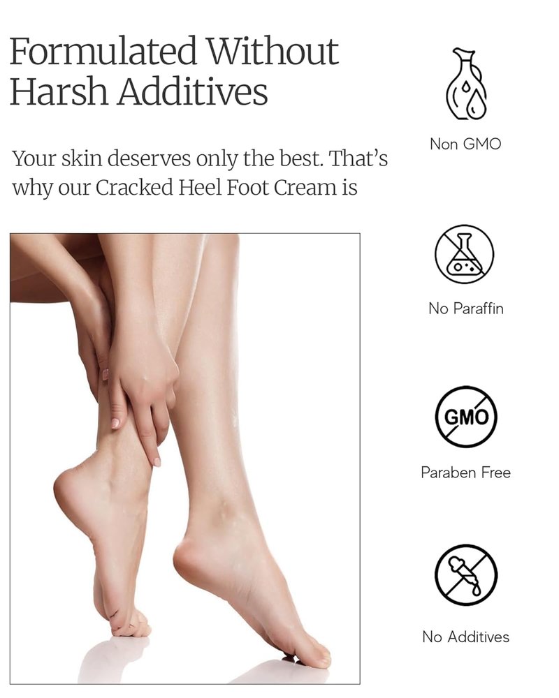 AEOLIS 10% Urea Foot Cream - Deep Moisturizing Treatment for Cracked Heels with Beeswax, Shea Butter & Aloe Vera | 2.03 fl oz