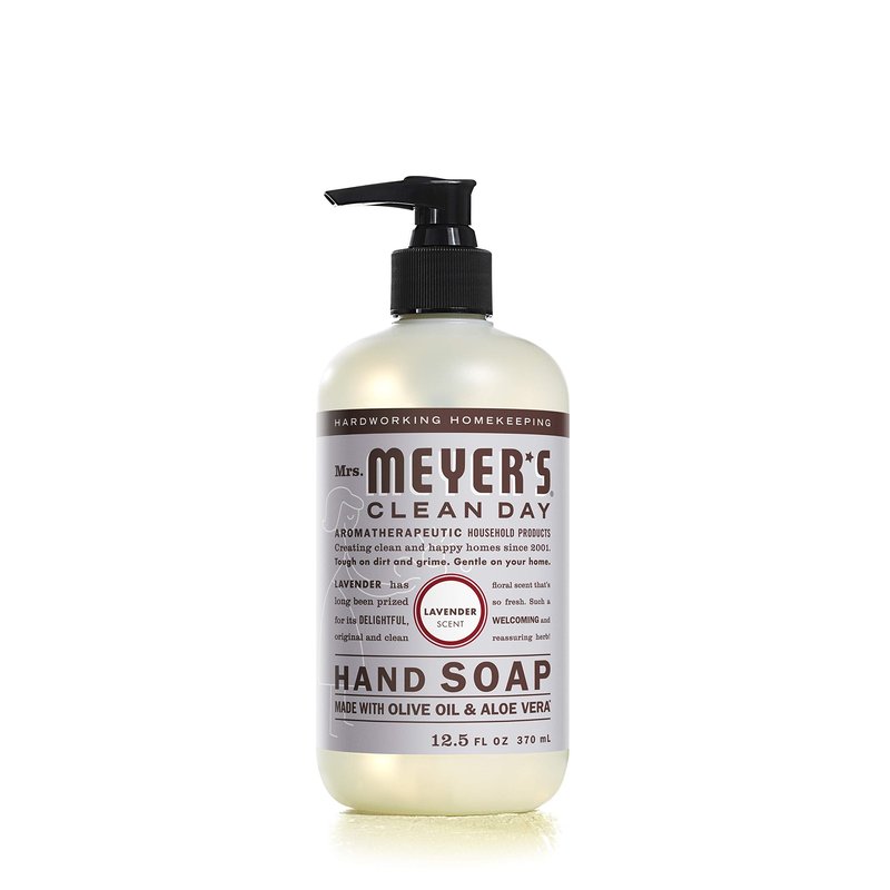 Mrs. MEYER'S CLEAN DAY Liquid Hand Soap, Lavender Scent, 12.5 Ounce Bottle Each (12.5 Ounce, Pack of 6)
