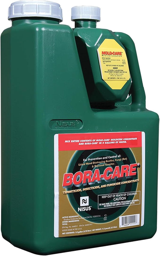 Bora-Care with Mold-Care Moldicide Concentrate, Wood Protection Against Mold, Termites, and Decay, Long-Lasting Residual Protection, 1 Gallon