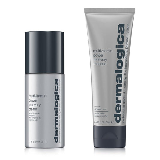 Dermalogica Stressed Skin Recovery System Skin Care Kit, Includes Face Mask and Facial Cream Full Size - Improve Dryness, Fine Lines, and Dullness