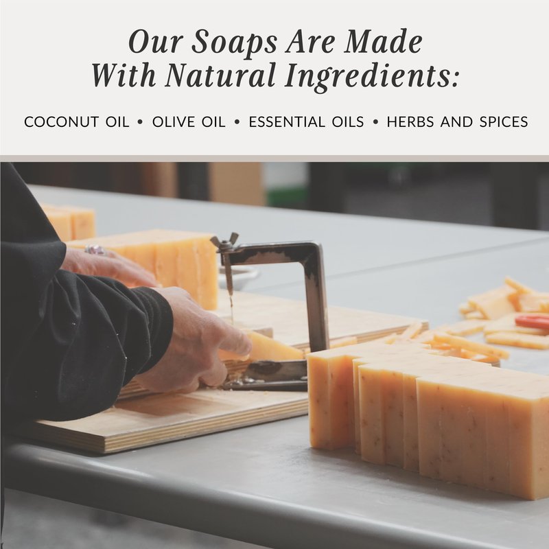 Plantlife Sandalwood 6-Pack Bar Soap - Moisturizing and Soothing Soap for Your Skin - Hand Crafted Using Plant-Based Ingredients - Made in California 4oz Bar