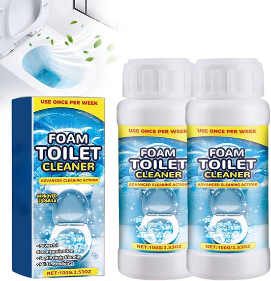 2025 New Foam Toilet Cleaner, Upgraded Powerful Toilet Bowl Cleaner, Advanced Bathroom Cleaner for Home, Powerful Instant Bowl Cleaners for Toilets Squatting Pans (2)