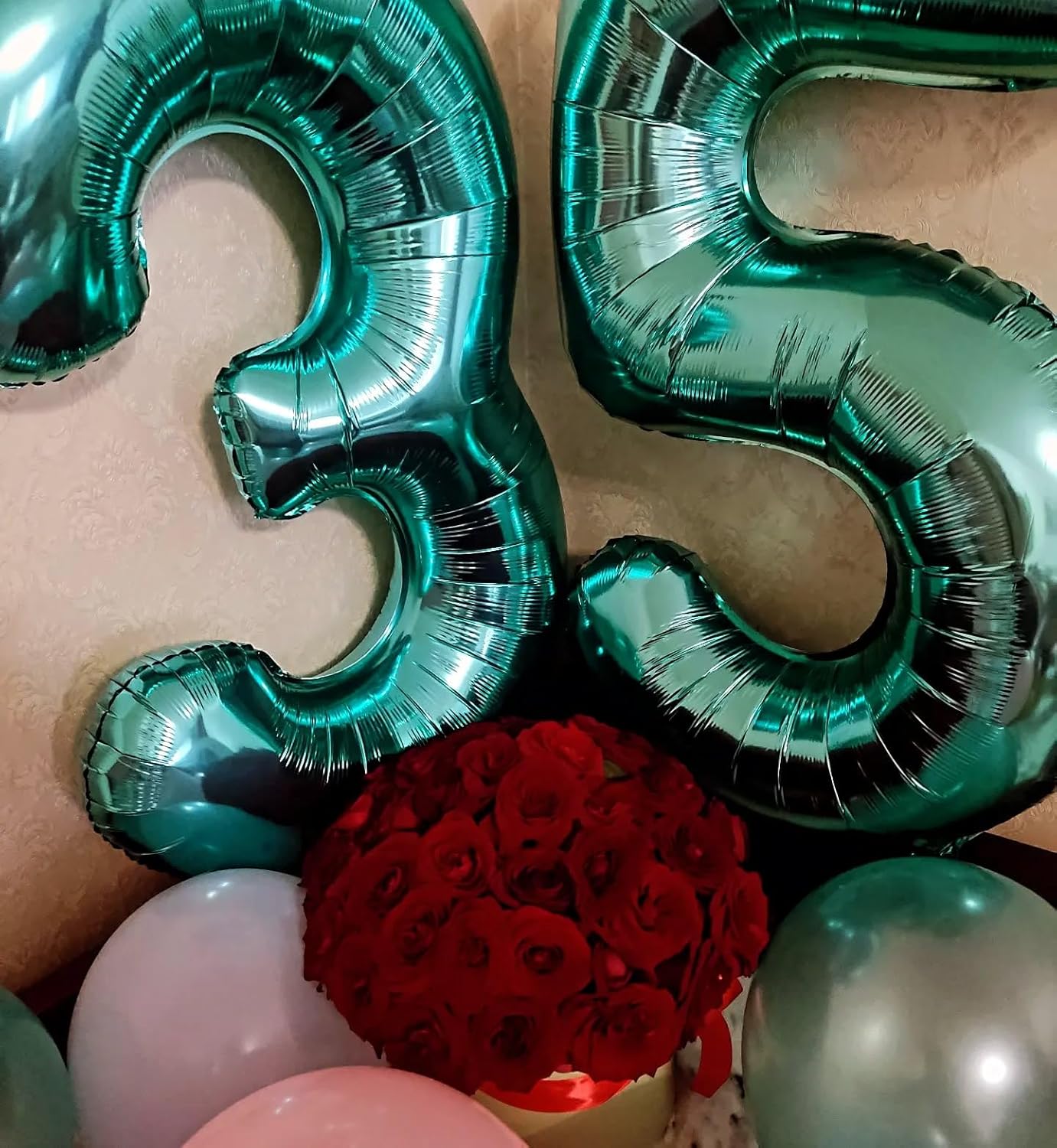 Number 4 Balloon - Teal Blue 40 Inch Large Balloon for 4th Birthday Decorations | Perfect Party Decor