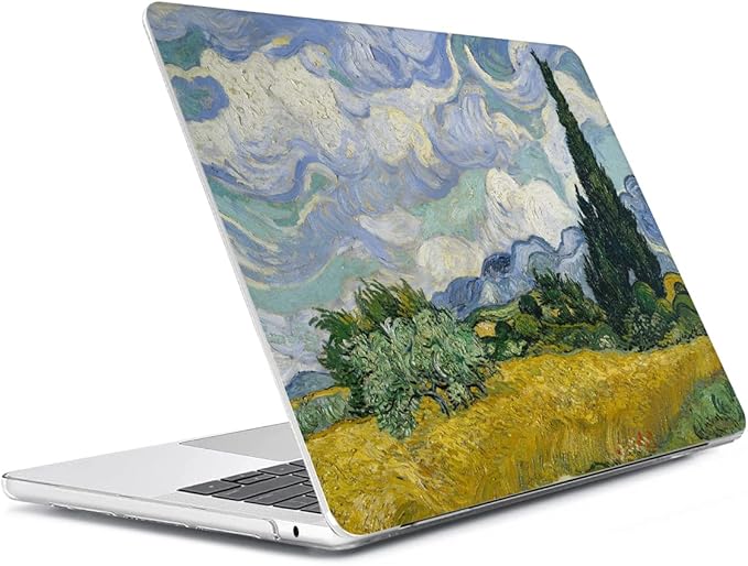 HOHAIYOO Compatible with 2026 2025-2022 MacBook Air M5 13.6 inch Case A3449 A3240 M4 A3113 M3 A2681 M2 with Touch ID, Plastic Hard Shell Case & Keyboard Cover&Screen Protector&Webcam Cover, Landscape