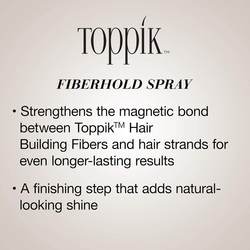 Toppik FiberHold Spray - Unscented Hair Thickening Spray | 4 Fl Oz for Strong Hold