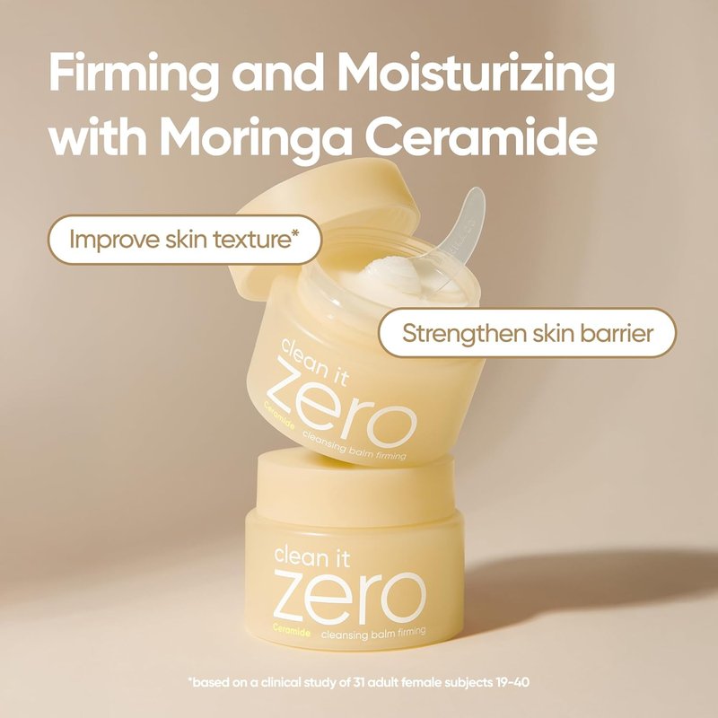 BANILA CO Clean It Zero Firming Cleansing Balm - Korean Makeup Remover | Vegan Formula with Moringa & Panthenol (100ml)