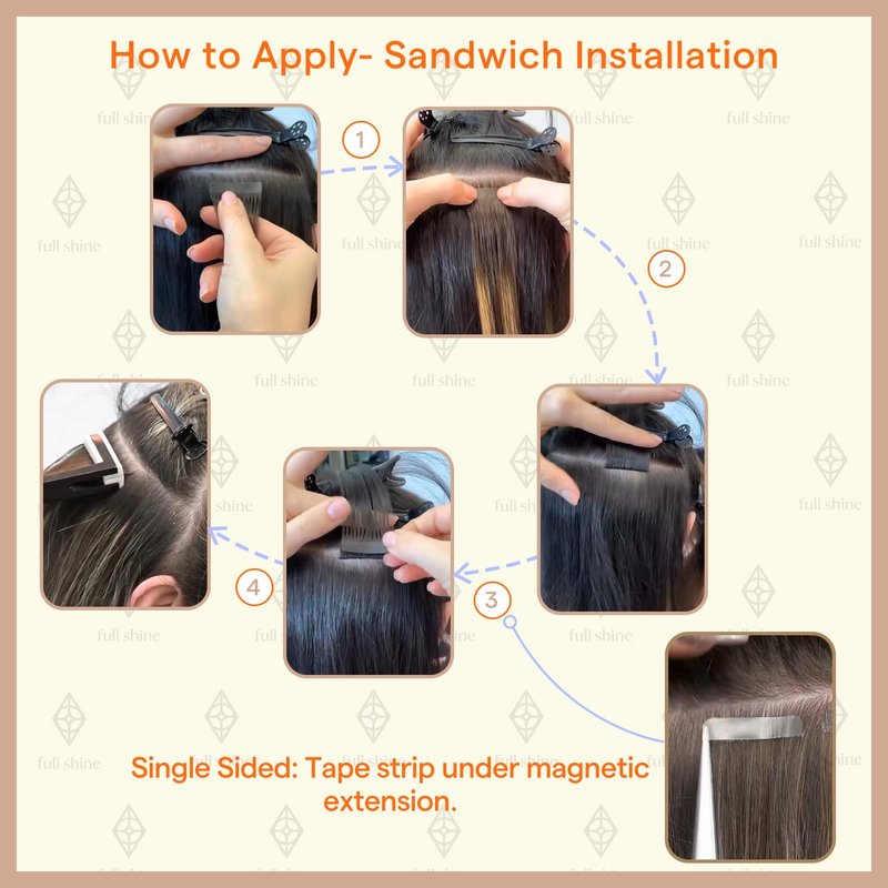 Full Shine Invisible Tape in Hair Extensions, 4/7/80 Balayage Chocolate Brown and Smoky Mushroom Brown, 14 Inch 20G 10 Pcs, Injected Tape ins with Intact Cuticles, Virgin Human Hair, Seamless Blend