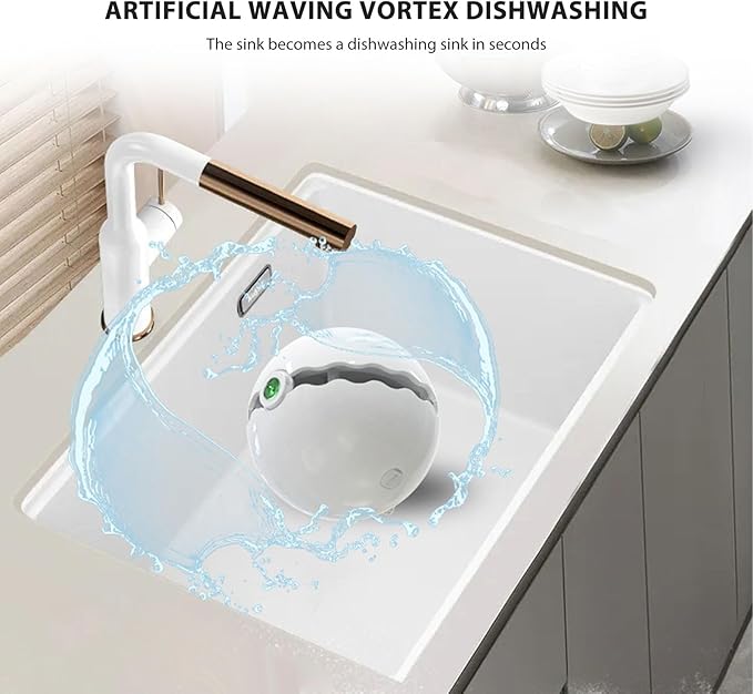 Dishwasher USB Powered Portable Sink Dishwasher for Kitchen Countertop with Deep Technology for Dishes Utensils and Fruits