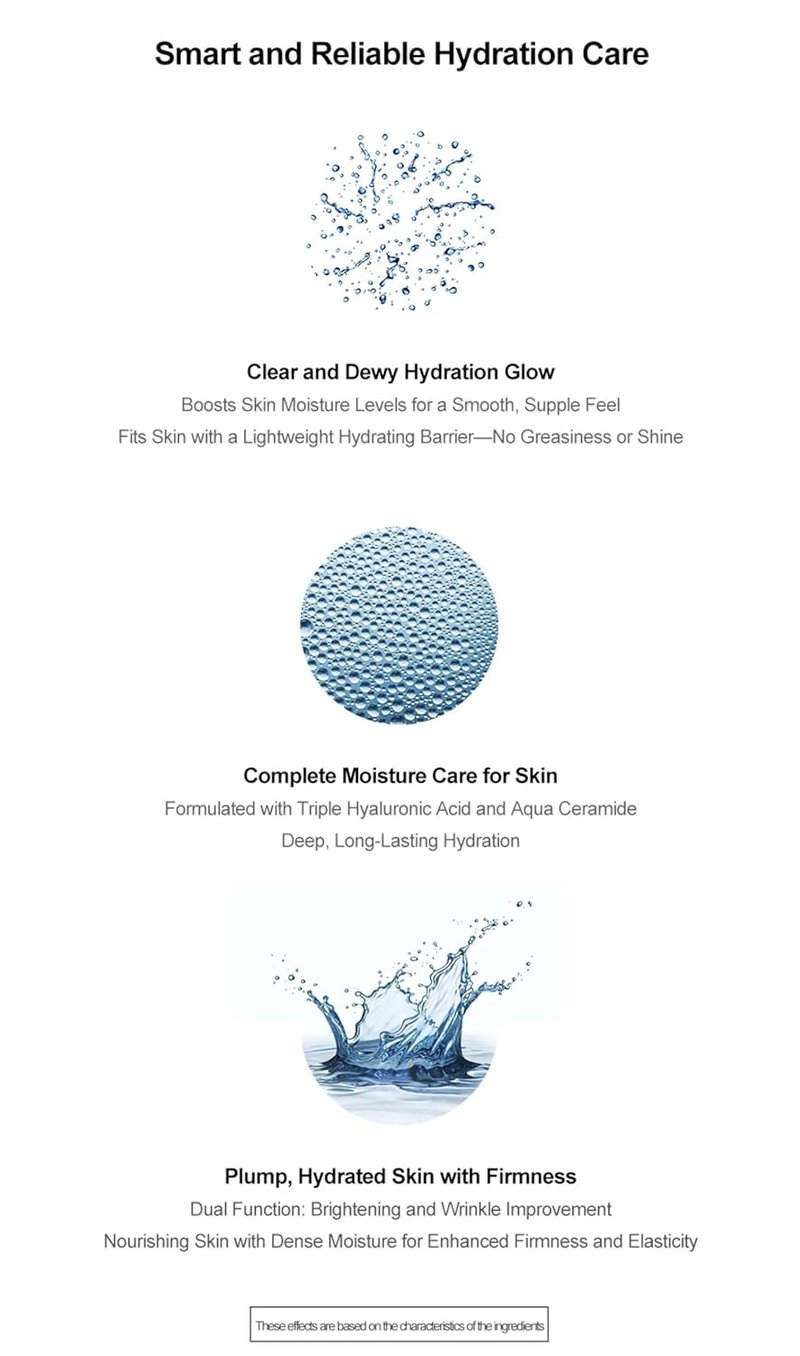Cream Gel Face Serum - K-Beauty Daily Moisturizer for Makeup Prep | 50ml