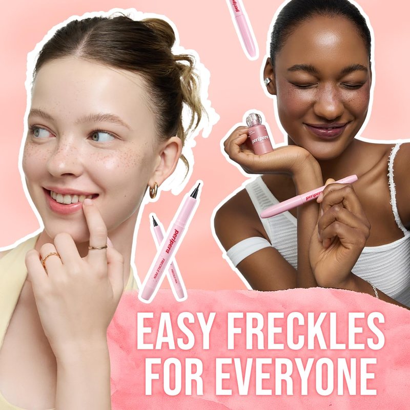 Peripera Freckle Pen | Natural Sun-Kissed Makeup, Long-Lasting & Smudge-Proof Faux Freckles, Precision Dot Tip, Buildable K-Beauty Makeup, Safe for Sensitive Skin (01 NATURAL BROWN)