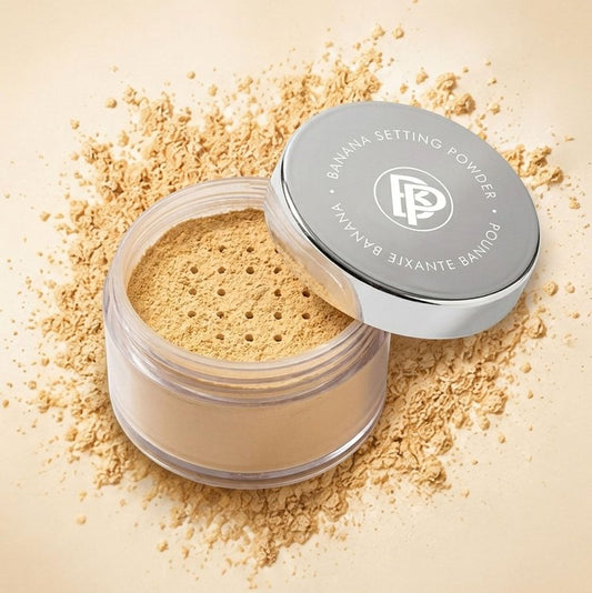 Bellapierre XL Banana Setting Powder â Color-Correcting Brightening Powder, Matte Finishing Tint, Translucent Under-Eye Baking Makeup, Lightweight Talc-Free Formula - Medium â 1 oz