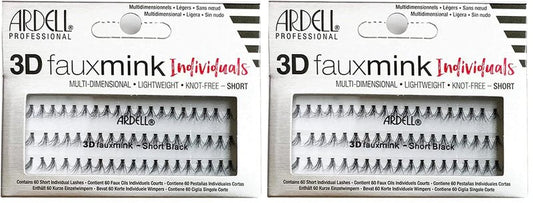 3D Faux Mink Individuals Short (Pack of 2)