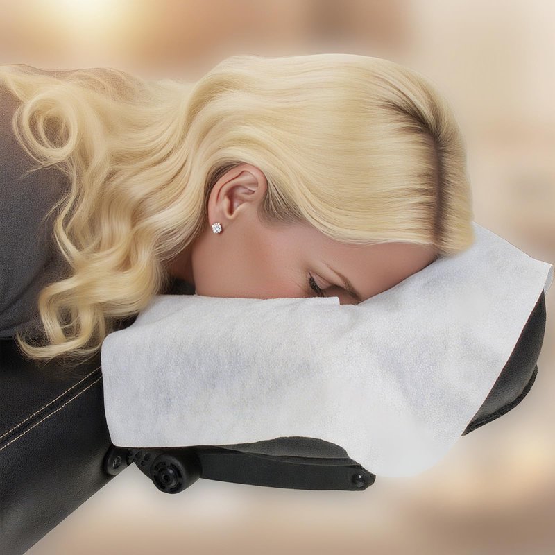 500 Piece Disposable Face Cradle Covers Luxurious Ultra Soft face cradle covers for massage table - Massage Tables & Massage Chairs