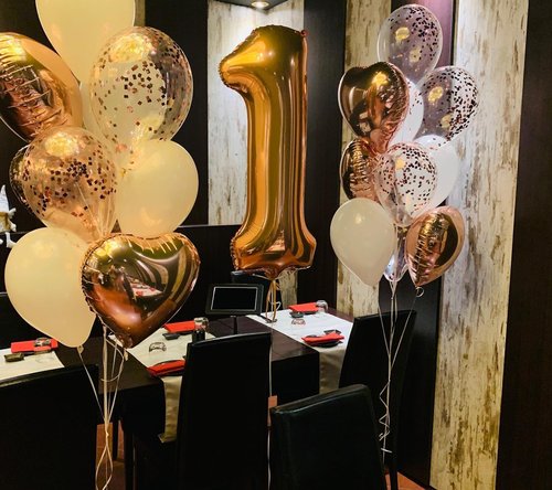 Gold Number 10 Balloon - 40 Inch Giant Foil Balloon for 10th Birthday Party Decorations