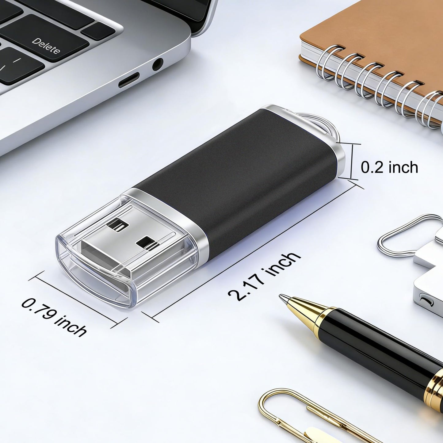 Thumb Drive 2GB USB Flash Drive 20 Pack Nicepicten Jump Zip Drive USB 2.0 Flash Drives 2GB Memory Stick with Lanyard & Label - Mixcolor