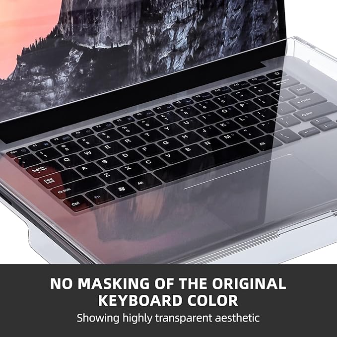 DOITOOL Clear Acrylic Keyboard Cover Protector Anti-Cat, 14 in Laptop Keyboard Dust Cover Computer Transparent Mechanical Laptop Protector Case, 13.8x9.8x0.6 inch