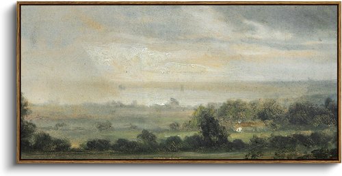 InSimSea Extra Large Vintage Wall Art - Wild Field Landscape Canvas Print | 20x40 Inch for Farmhouse Decor
