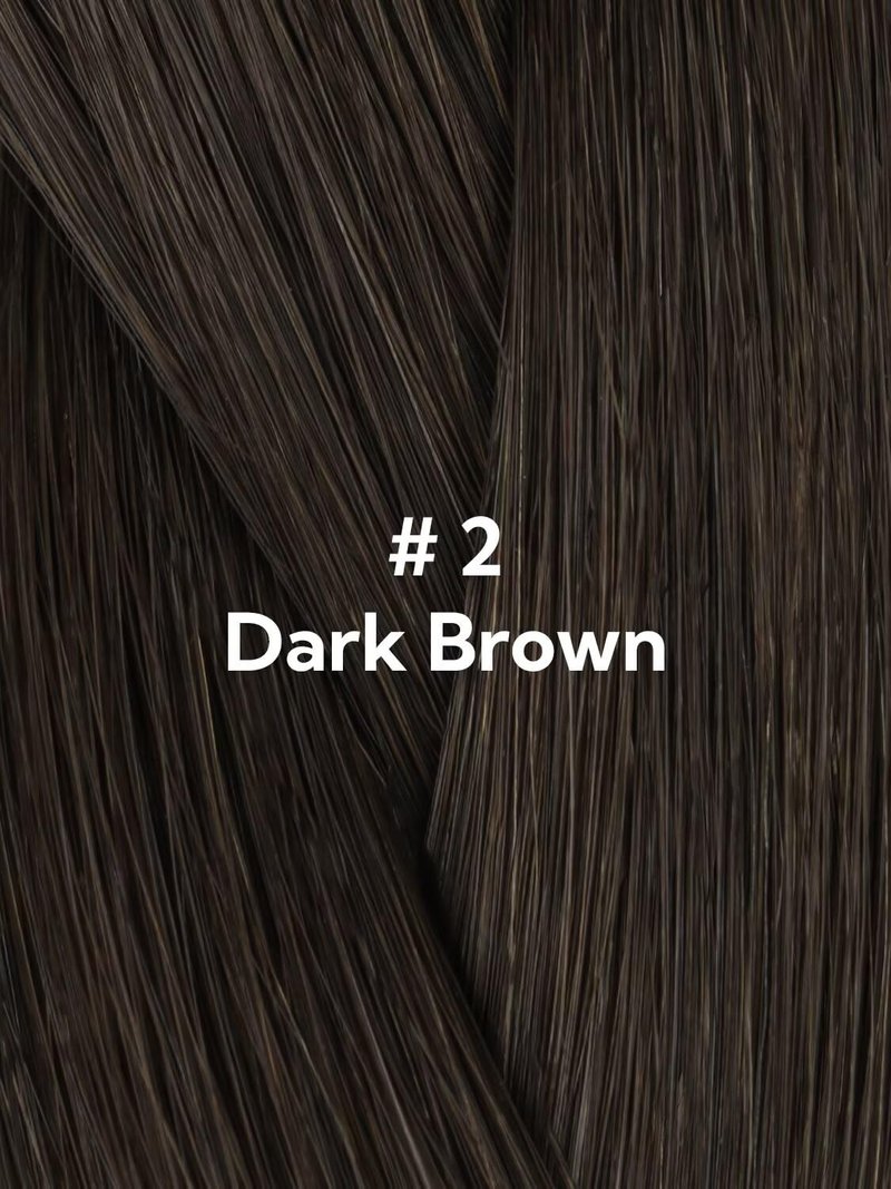 Invisi Edge Tape-In Hair Extensions - 10 Inch 30g 20pcs Dark Brown Seamless Real Remy Hair
